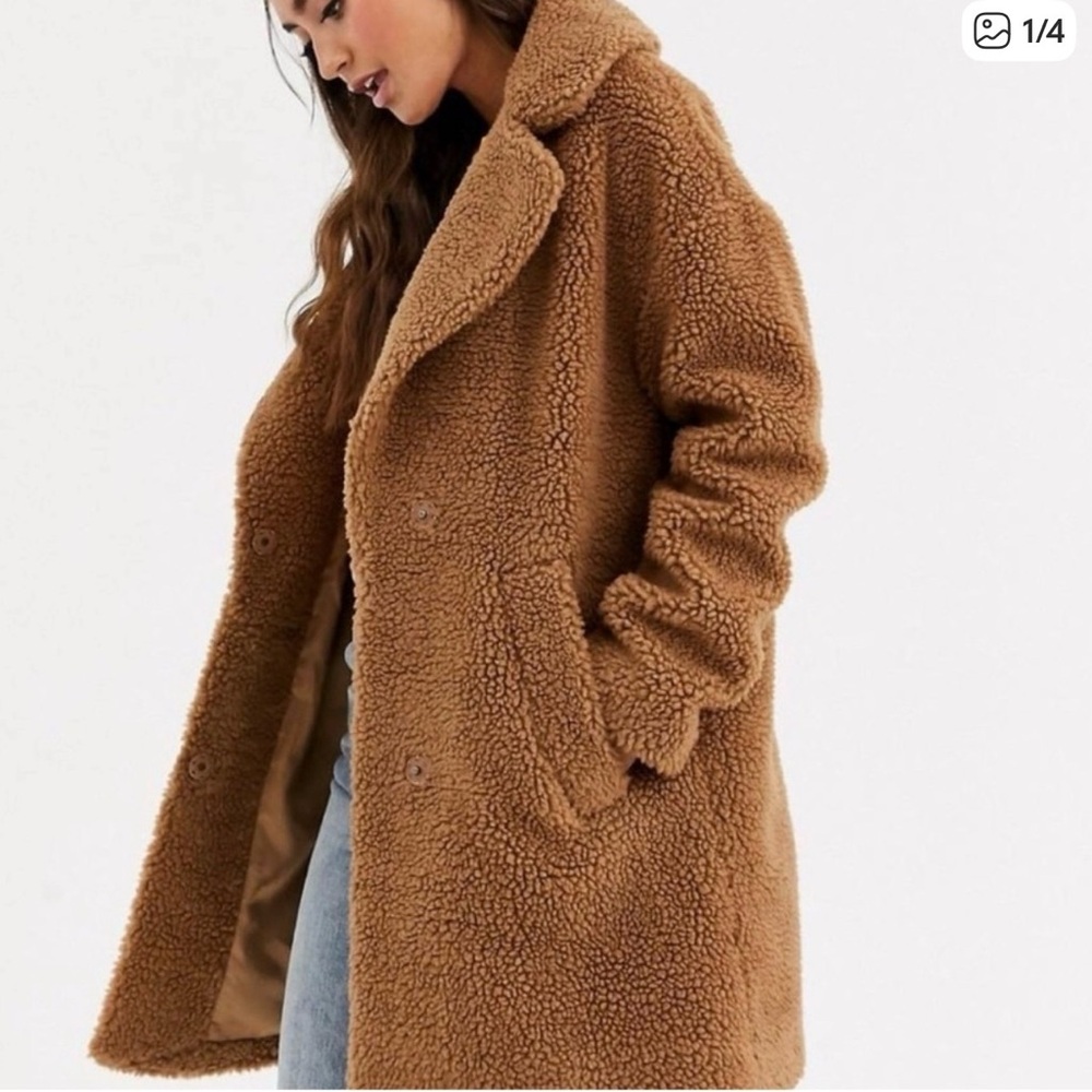 Abercrombie & Fitch Brown Teddy Jacket